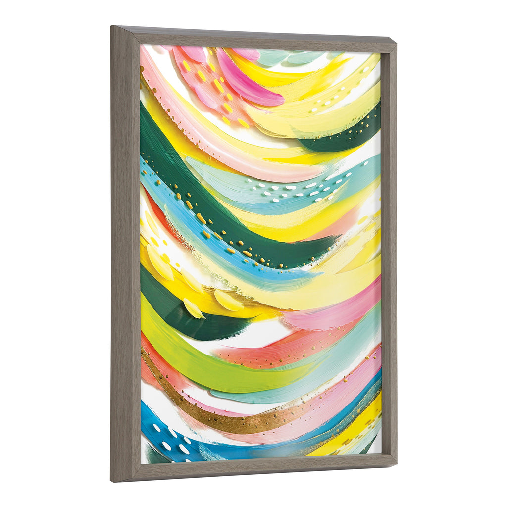 Blake Brushstroke 120 Framed Printed Glass by Jessi Raulet of Ettavee