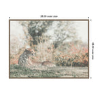 Sylvie Cheetah Glance Framed Canvas by Alicia Abla