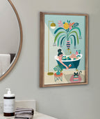 Blake Time to Relax Framed Printed Glass by Rachel Lee of My Dream Wall