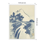 Sylvie Katsushika Hokusai Landscape with Waterfall 1831 Framed Canvas by The Art Institute of Chicago