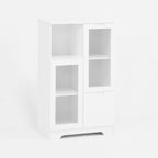 Modern Cabinet With Glass Doors And Drawer
