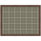 Framed Fabric Pinboard Sage Green Plaid Wall Organization