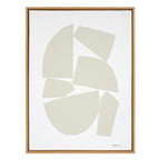 Sylvie Constructed I Neutral Framed Canvas by Statement Goods
