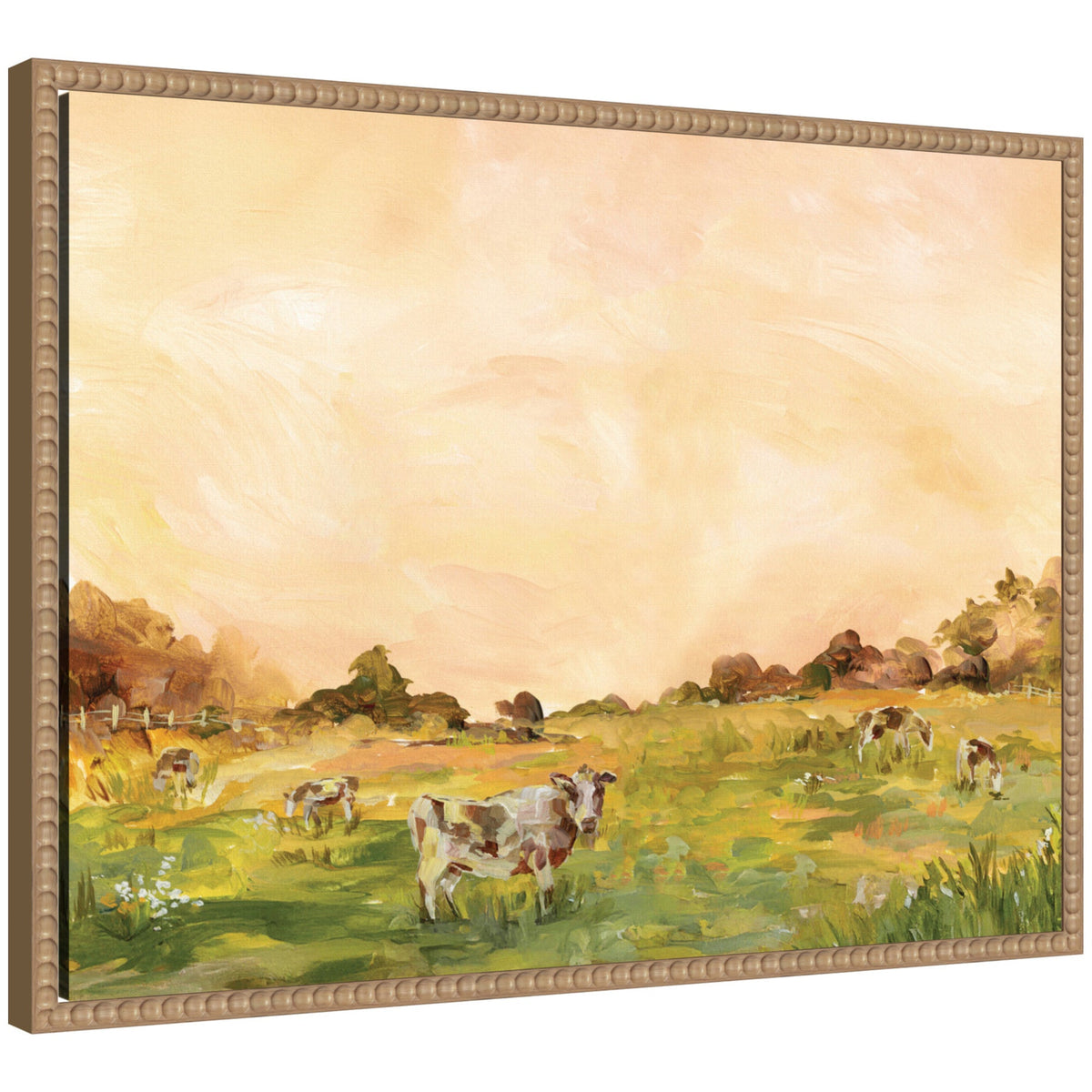 AQ Cows by Annie Quigley Framed Canvas Wall Art Print