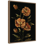 Sylvie Moody Floral 6 Framed Canvas by Annie Quigley