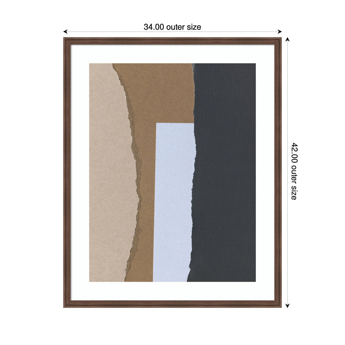 Torn Paper No3 by Mareike Bohmer Framed Wall Art Print