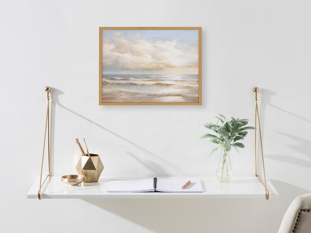 Gallery Beach Waves Sunset Cloud Landscape Print by The Creative Bunch Studio