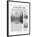 Colorado Article by Megan Ryan Framed Canvas Wall Art Print