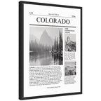 Colorado Article by Megan Ryan Framed Canvas Wall Art Print