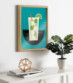 Blake Mojito Framed Printed Art by Amber Leaders Designs