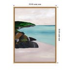 Sylvie Seascape Framed Canvas by Nikita Jariwala