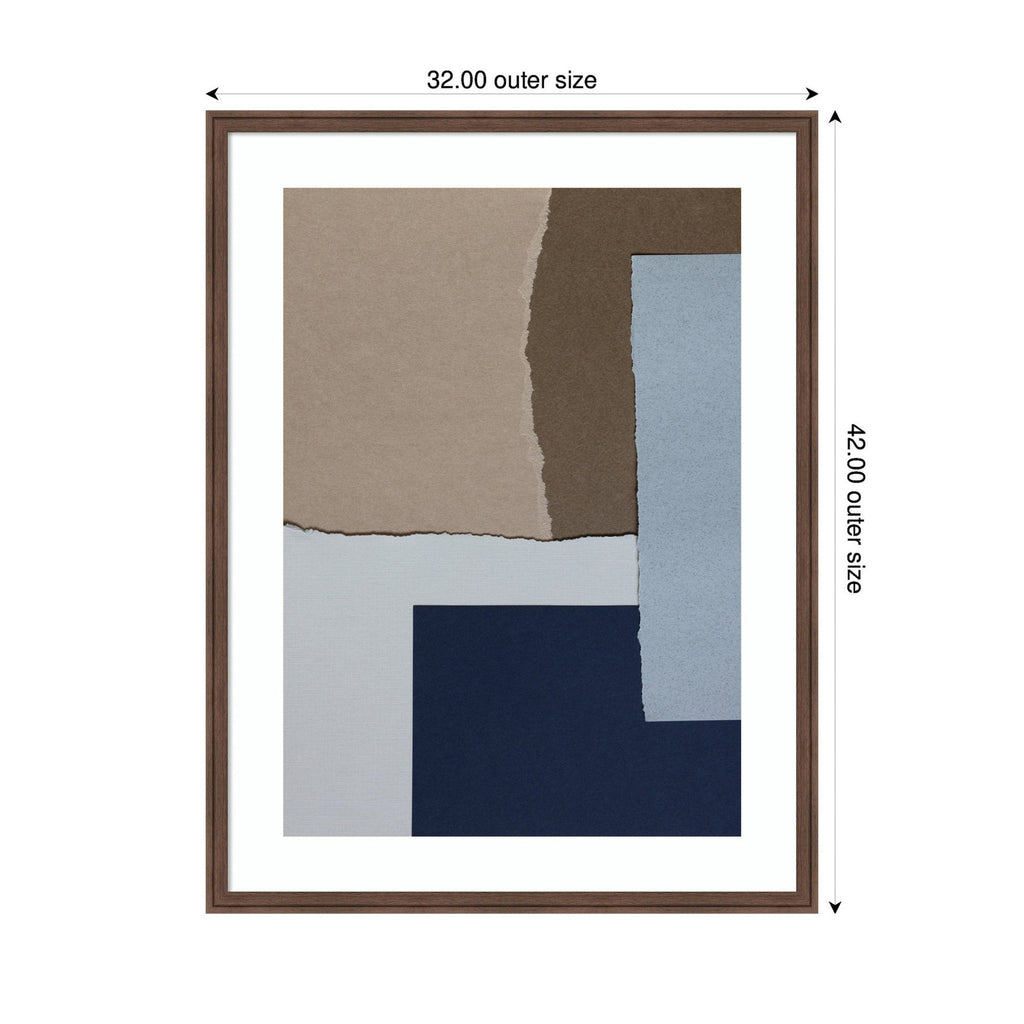 Torn Paper No6 by Mareike Bohmer Framed Wall Art Print
