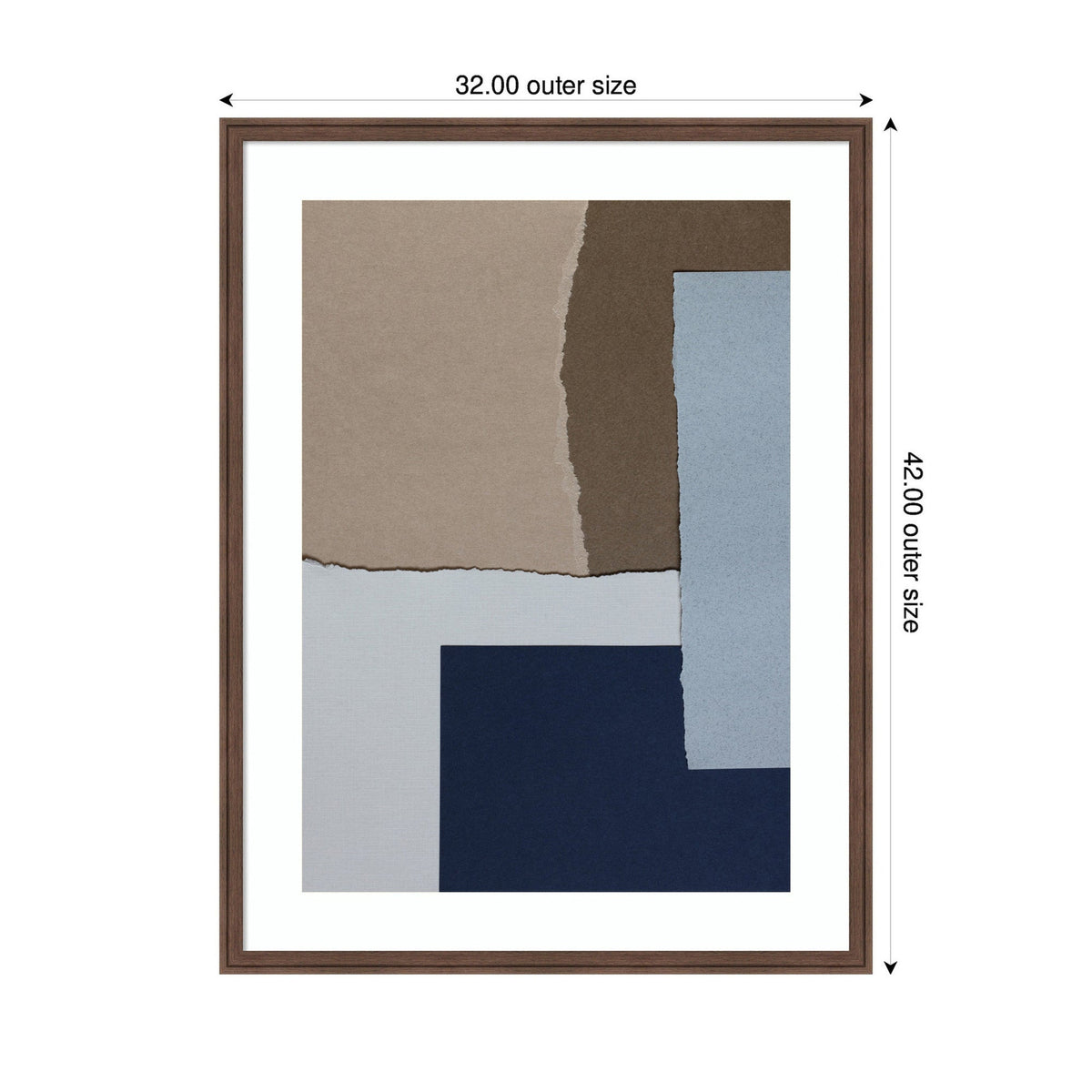 Torn Paper No6 by Mareike Bohmer Framed Wall Art Print