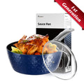 CasaFoyer 20cm Induction Saucepan with Lid - 1.8L Non-Stick Milk Pan