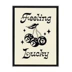 Sylvie Feeling Lucky Cherries Framed Canvas by Alli Standefer