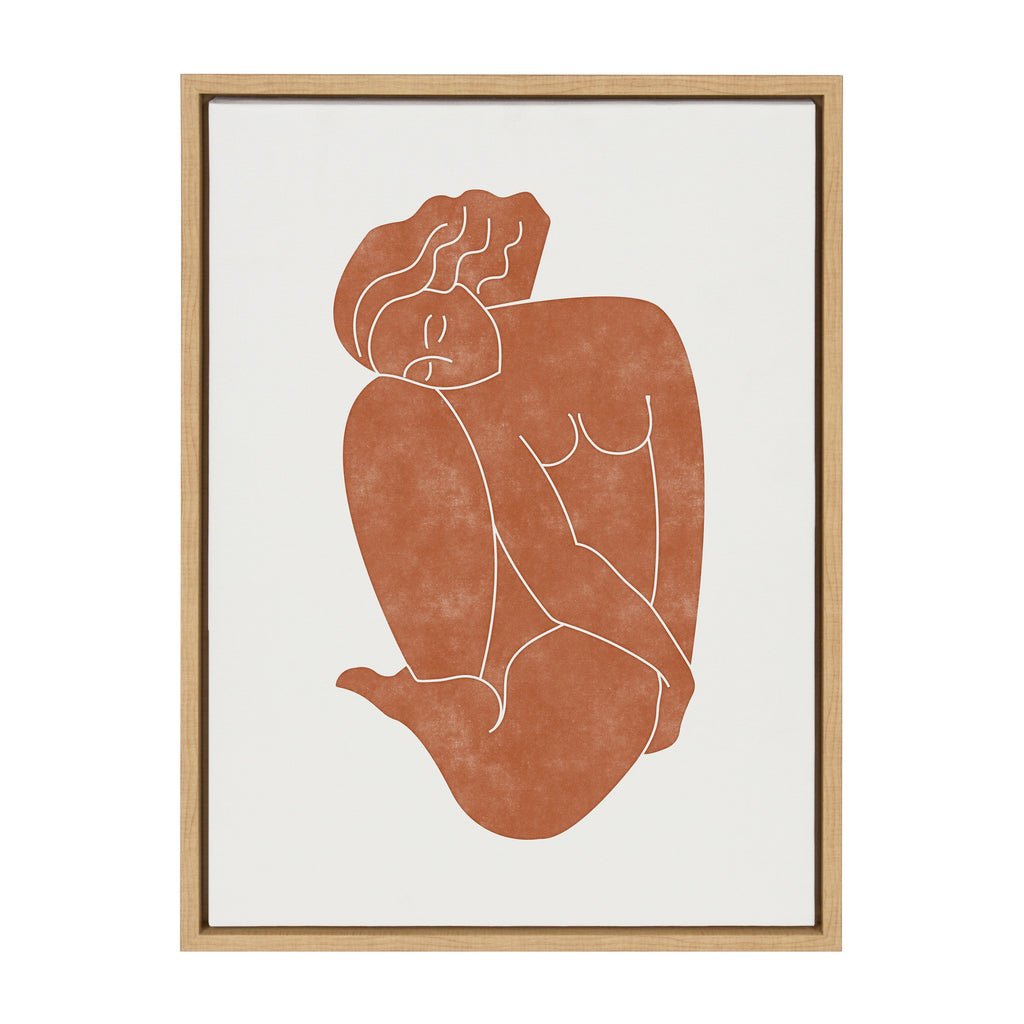 Sylvie Figurine Framed Canvas by Alexander Ginzburg