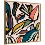 Fanciful Ficus SQ Expansion by Alicia Bock Framed Canvas Wall Art Print