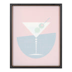 Blake Martini Framed Printed Art by Amber Leaders Designs