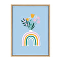 Sylvie Happy Flowers Framed Canvas by Duchess Plum
