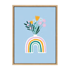 Sylvie Happy Flowers Framed Canvas by Duchess Plum