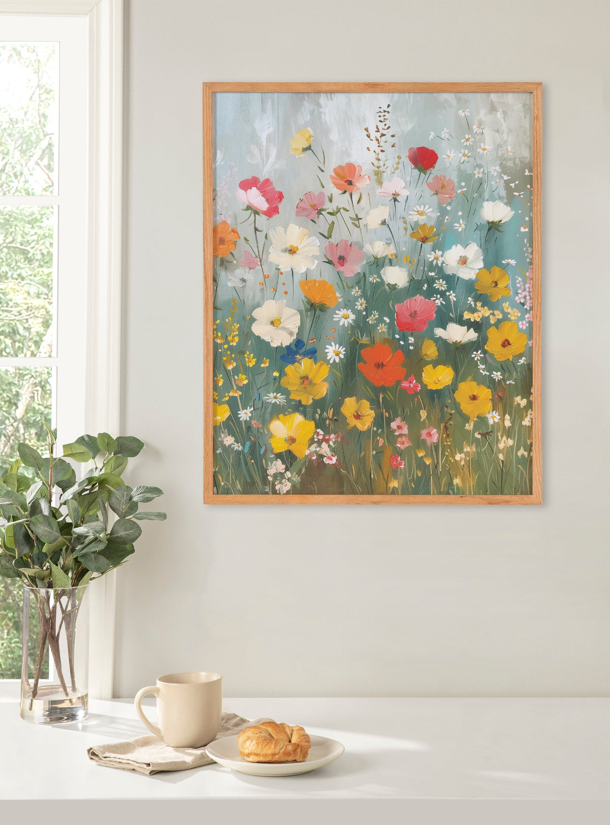 Gallery Boho Wildflower Garden Print by The Creative Bunch Studio