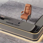 Echelon · Luxury L-Shaped Executive Desk