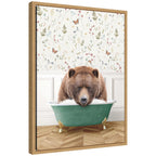 Sylvie Big Bear in Meadow Bathtub Framed Canvas by Amy Peterson