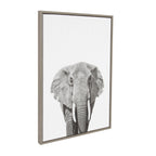 Sylvie Elephant Framed Canvas by Simon Te of Tai Prints