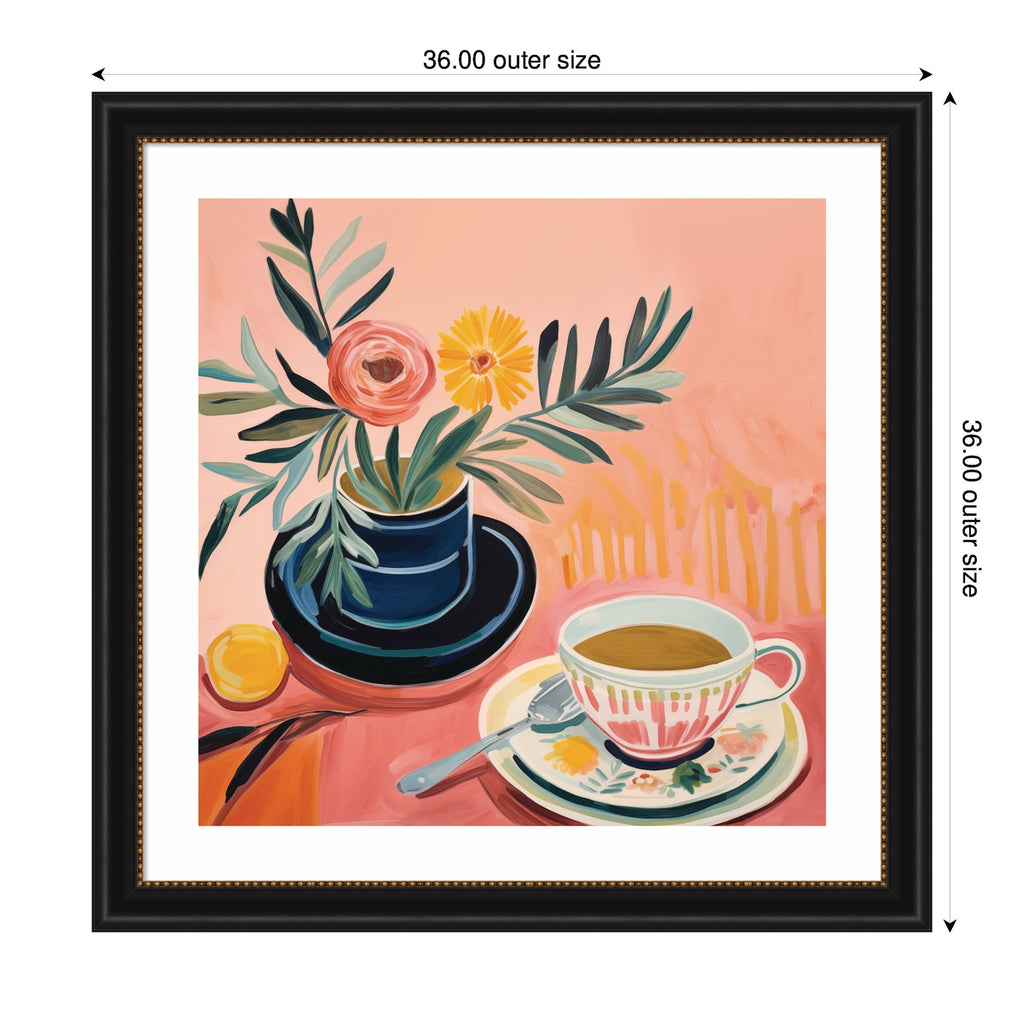 Framed Art Cozy Coffee by The Creative Bunch Studio