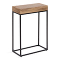 Karlsen Wood and Metal Slim Side Table