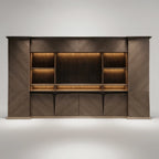 Brandy · Office Shelves w/ Integrated Lighting & Storage