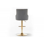 Adjustable Swivel Bar Stool With Nailhead Trim (Set of 2)