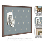 Pinboard Blue Botanical Block Print