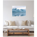 Sylvie Minimalist Sky Reflection In Iceland Framed Canvas by Michael Schauer