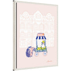 Sylvie Beaded Lemon Stroll Framed Canvas by Yellow Heart Art