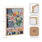 Gallery Cheerful Maximalist Flower Vase Print by The Creative Bunch Studio