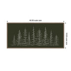 Sylvie Framed Canvas Minimalist Evergreen Trees Sketch by The Creative Bunch Studio