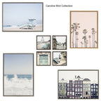 Sylvie Pale Blue Life Guard Tower Framed Canvas by Caroline Mint