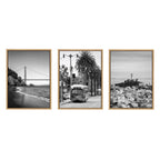 Sylvie San Francisco Black and White Framed Canvas Art Set by Crystal Lynn Collins