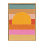 Sylvie Sunset Waves Framed Canvas by Cat Coquillette
