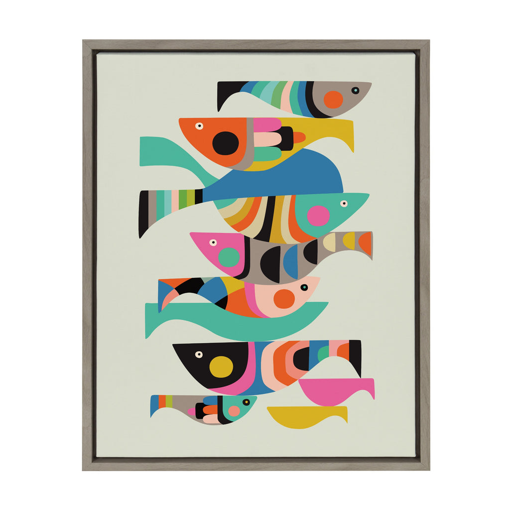 Sylvie Under the Sea Framed Canvas by Rachel Lee of My Dream Wall