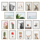 Sylvie Baby Fox Front and  Back Framed Canvas by Amy Peterson Art Studio