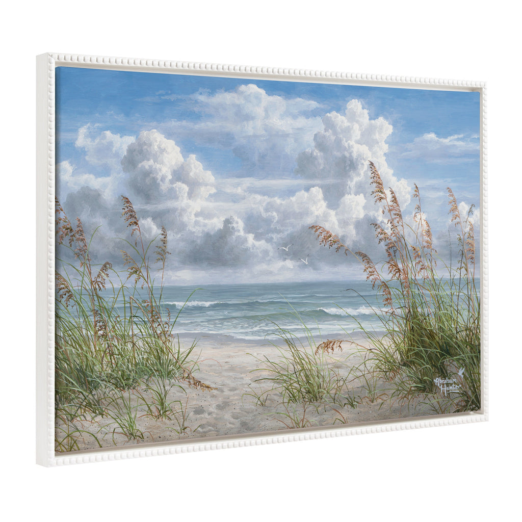 Sylvie Beaded Summer Breeze Framed Canvas by Abraham Hunter