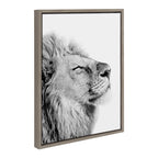 Sylvie Lion Self Actualizing Framed Canvas by Amy Peterson Art Studio