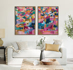 Sylvie Applause Framed Canvas Set by Leah Nadeau