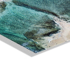 Poipu Beach Kauai Floating Acrylic Art by Rachel Bolgov