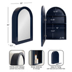 Arcott Arch Mirror Vanity Cabinet