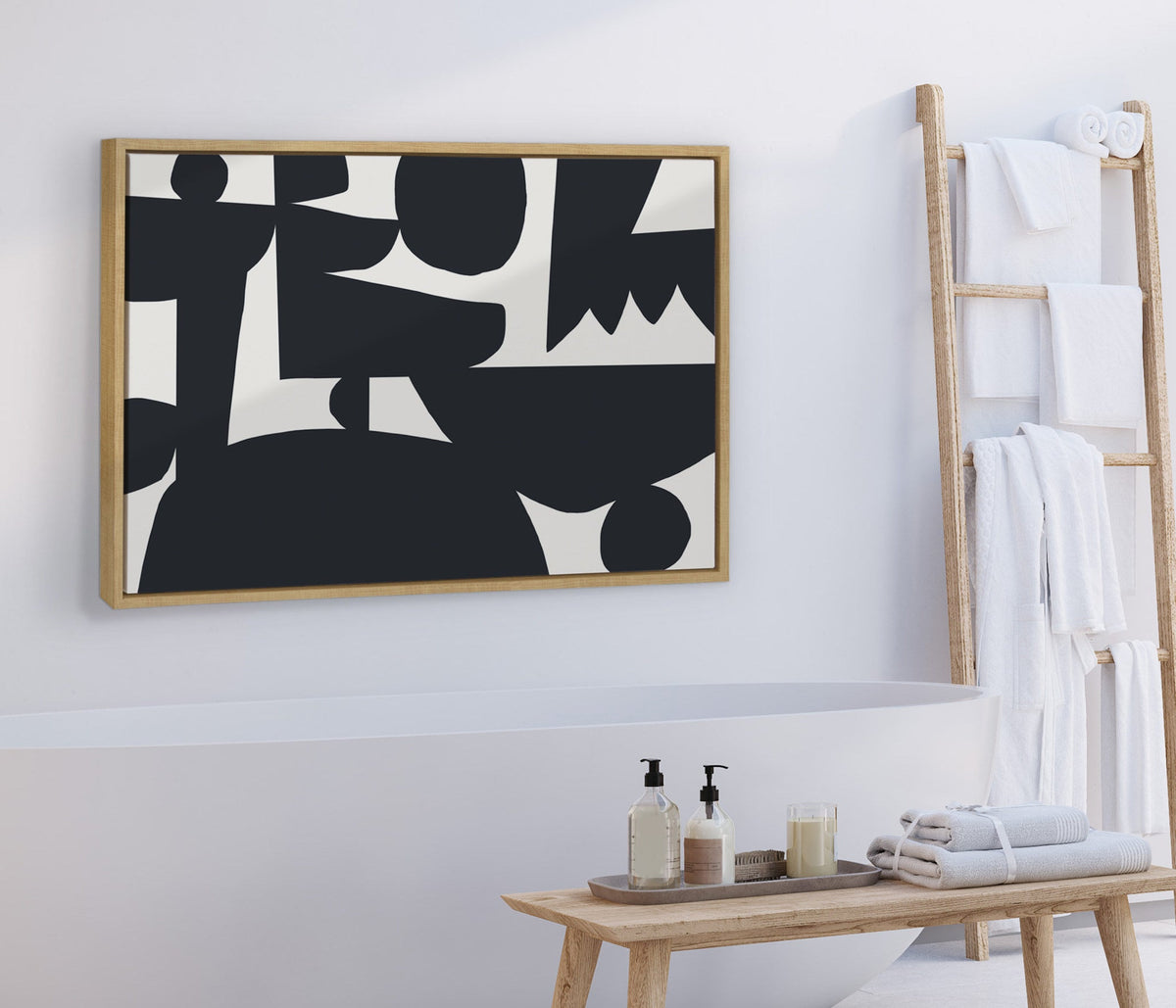 Sylvie Quiet Jungle 1 Framed Canvas by Kelly Knaga