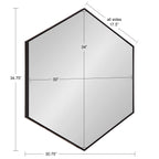 Rhodes Framed Hexagon Wall Mirror