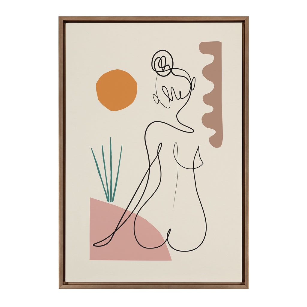 Sylvie Sunset Framed Canvas by Rachel Lee of My Dream Wall